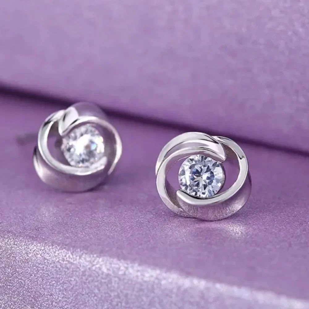 Elegant rose pedal earrings